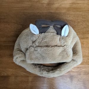 Baby GAP brown plush reindeer hat, children's, 18-24 mos